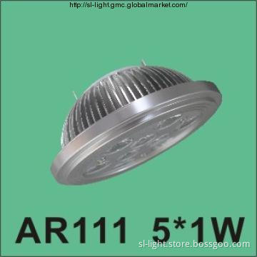 5x1W Indoor Dimmable Light Fixture LED AR111 Spot Light
